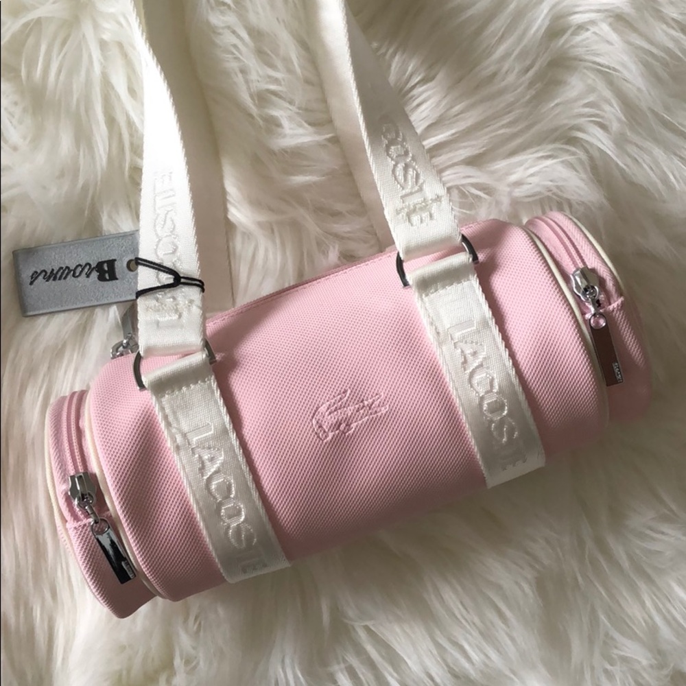 Pink Lacoste Tube Purse